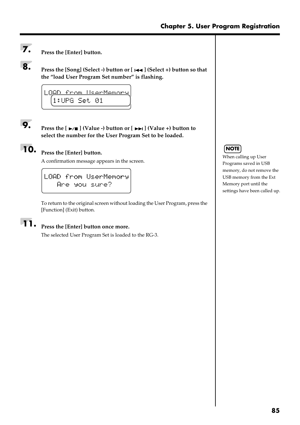 Roland RG-3 User Manual | Page 87 / 124