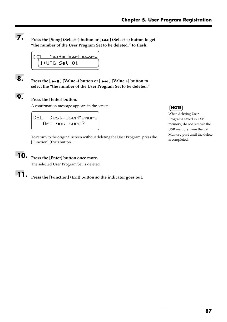 Roland RG-3 User Manual | Page 89 / 124