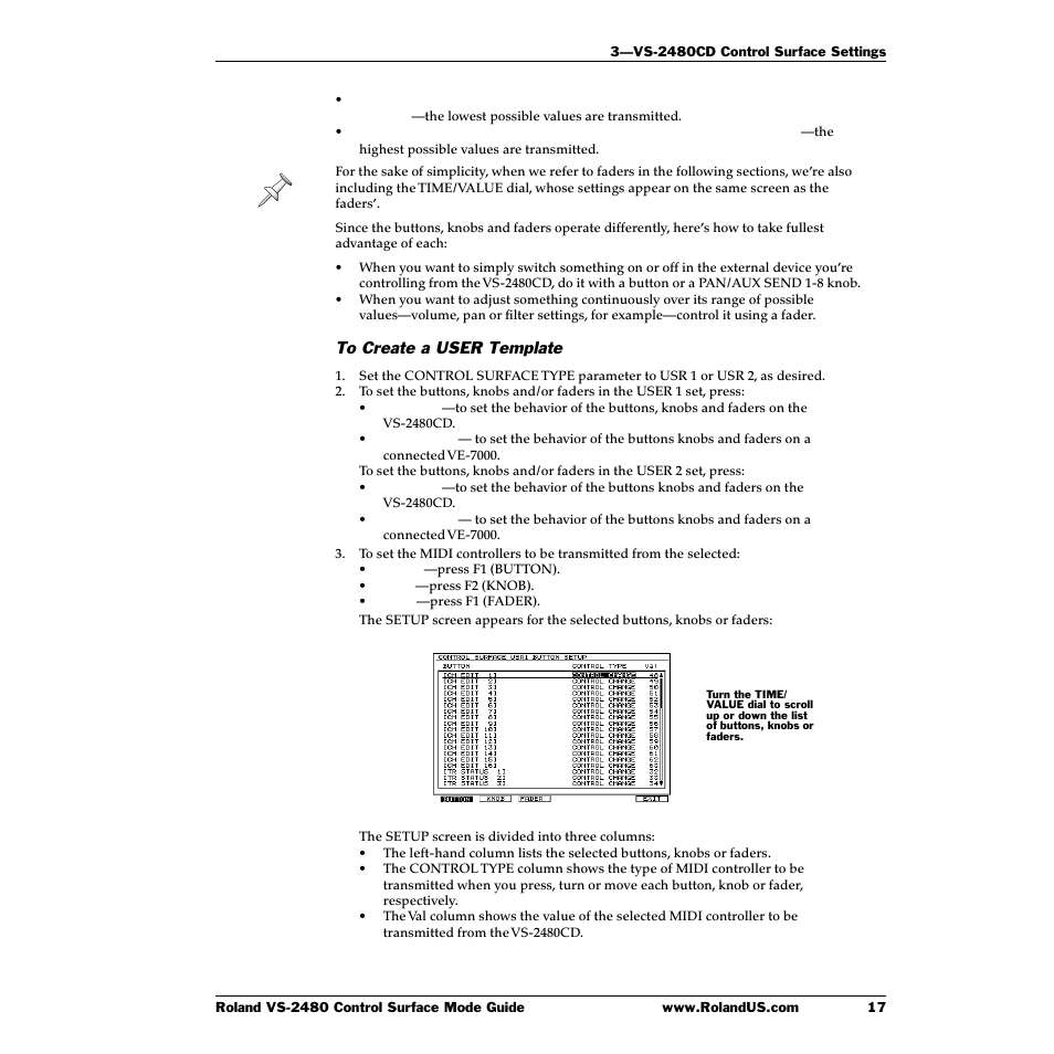 Roland VS-2480CD User Manual | Page 17 / 30