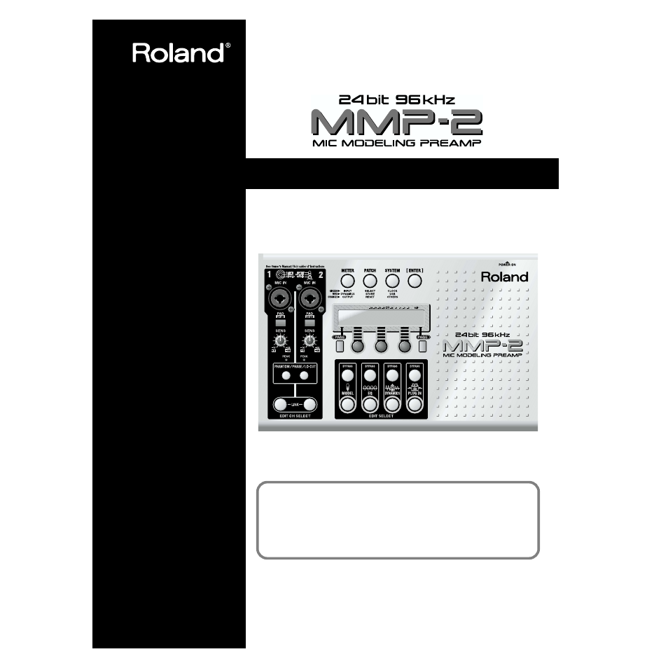 Roland MMP-2 User Manual | 61 pages