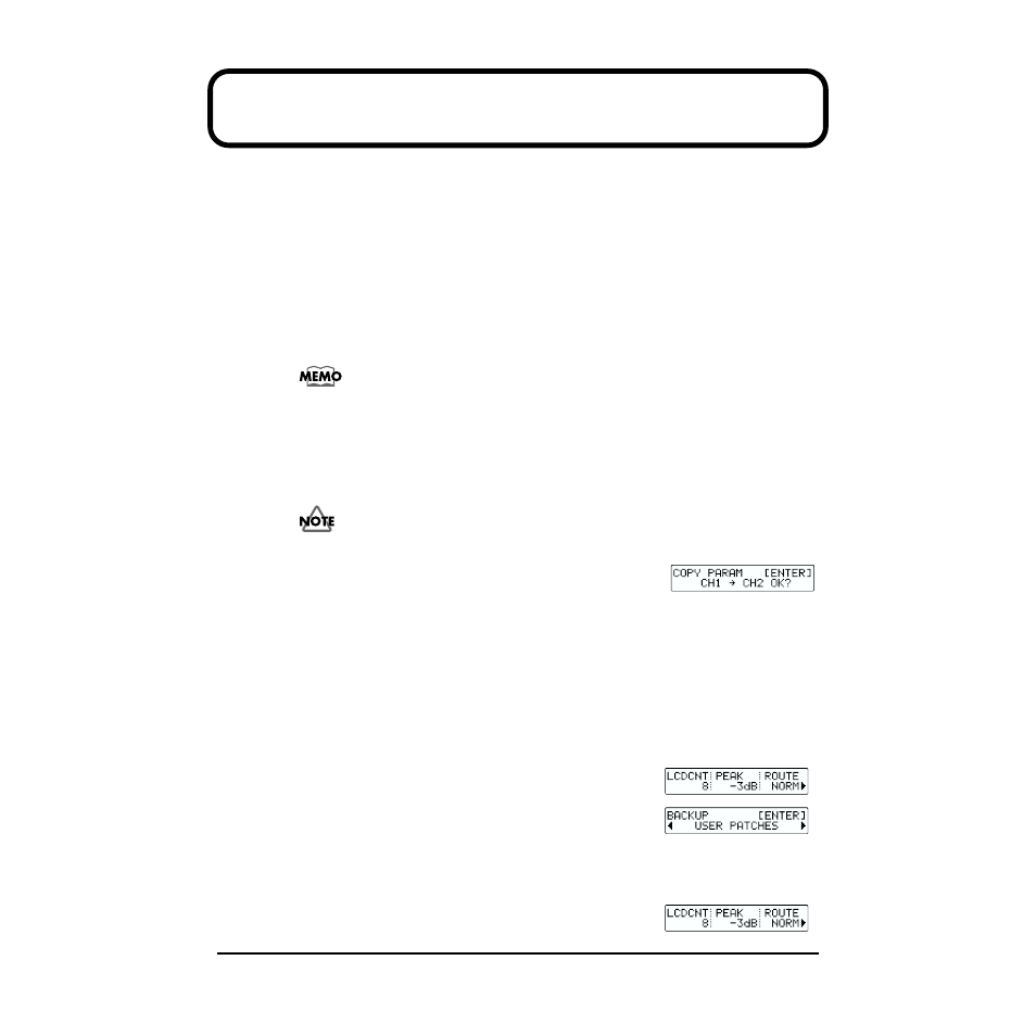 Other features, Channel linking, Copying settings between channels | Backup patch, Channels. (“linking” (p. 28)), Linking” (p. 28)) | Roland MMP-2 User Manual | Page 28 / 61