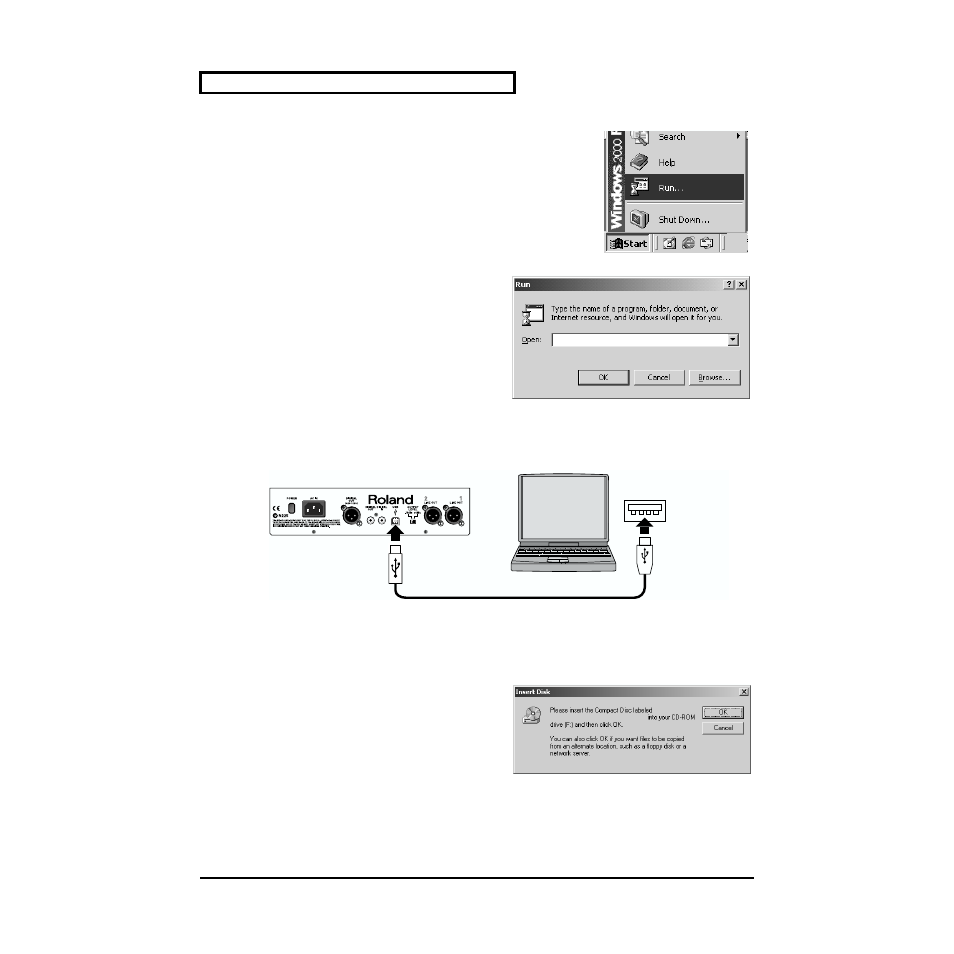 Usb cable usb connector mmp-2 | Roland MMP-2 User Manual | Page 34 / 61