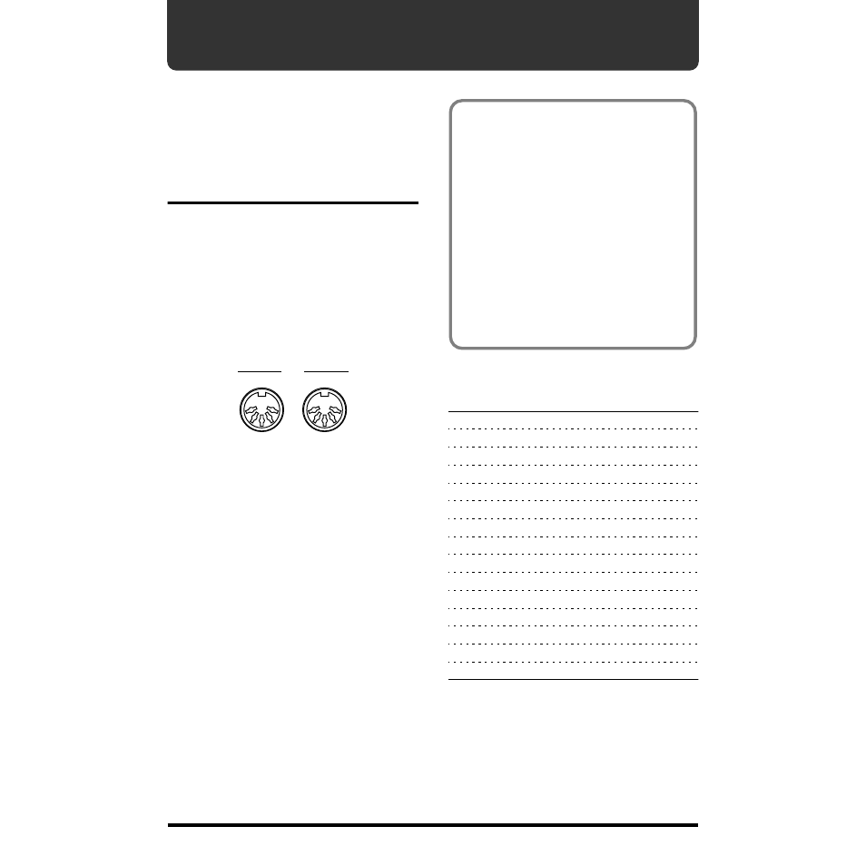 Connecting external devices — step up with midi, Using midi, About midi | Sending and receiving program change messages | Roland pt-2000 User Manual | Page 18 / 28