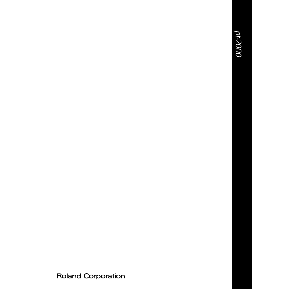 Roland pt-2000 User Manual | Page 28 / 28