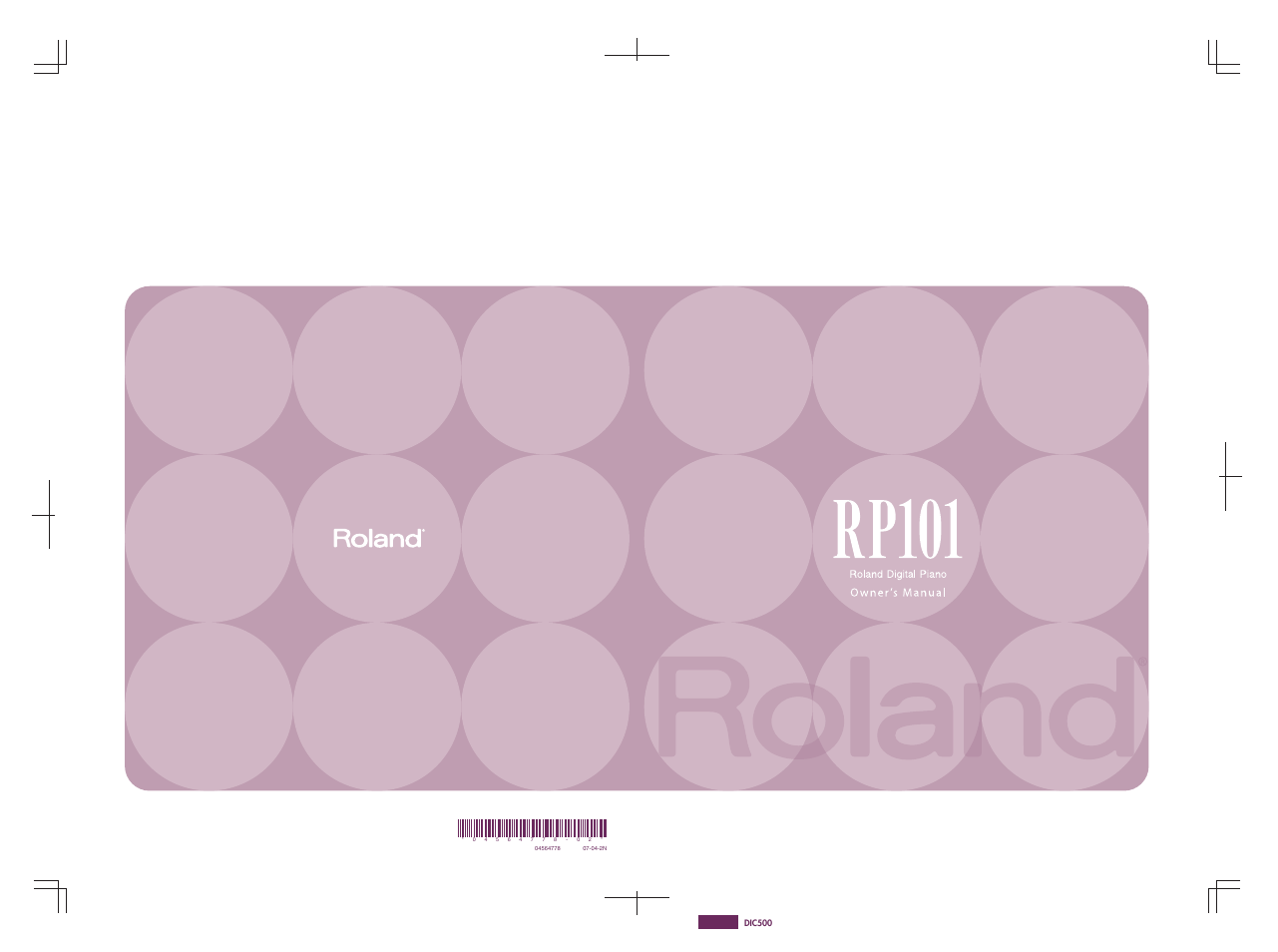 Roland RP101 User Manual | 52 pages