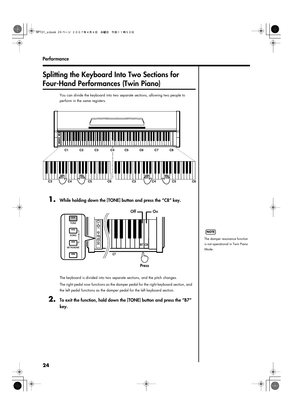 Roland RP101 User Manual | Page 24 / 52