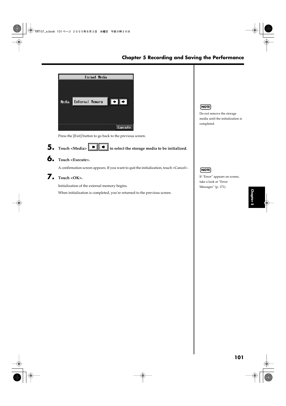 Roland KR107 User Manual | Page 101 / 196
