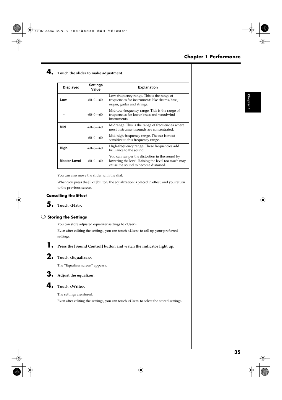 Roland KR107 User Manual | Page 35 / 196