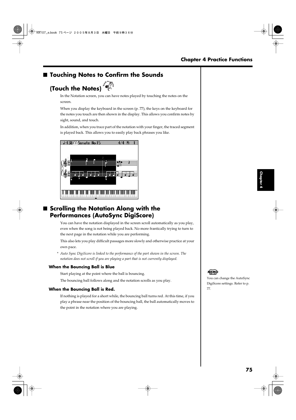 Roland KR107 User Manual | Page 75 / 196