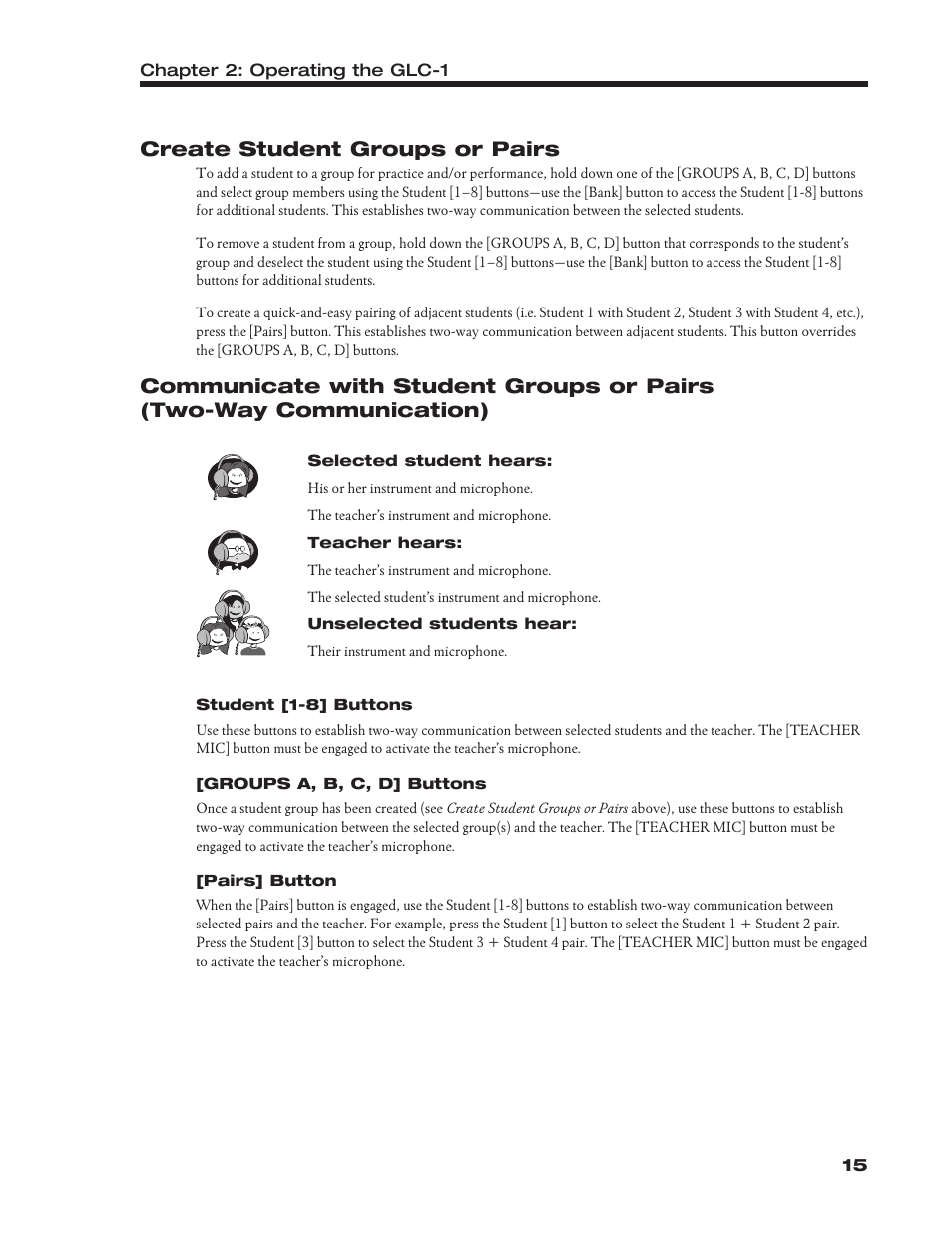 Roland Group-Learning Controller GLC-1 User Manual | Page 16 / 26