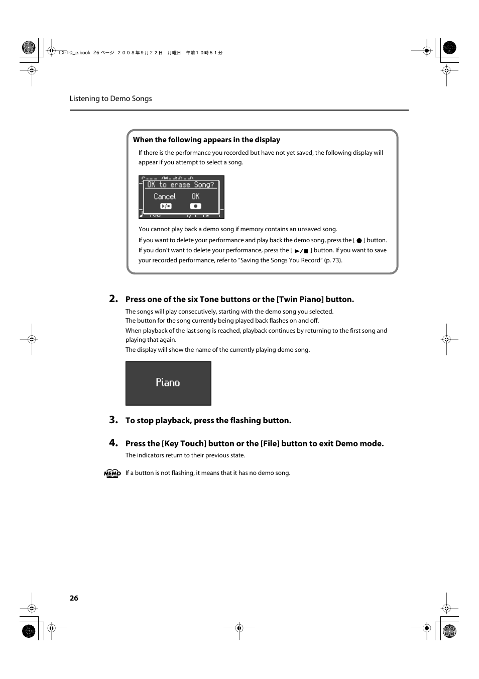 Roland LX-10 User Manual | Page 26 / 120