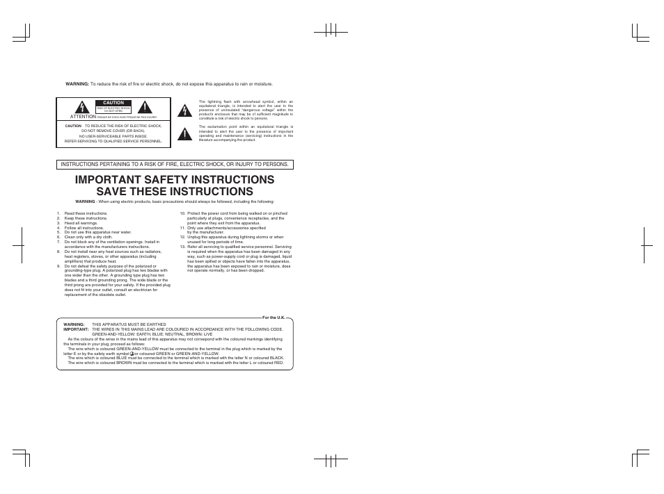 Roland Bass Amplifier CB-60XL User Manual | Page 2 / 27