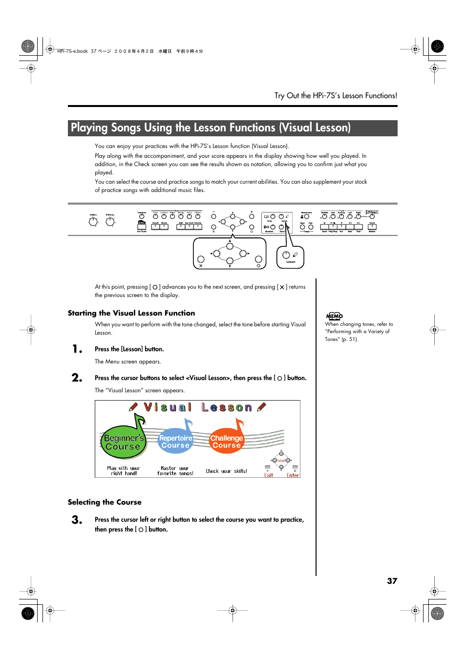 Roland HPi-7S User Manual | Page 37 / 136