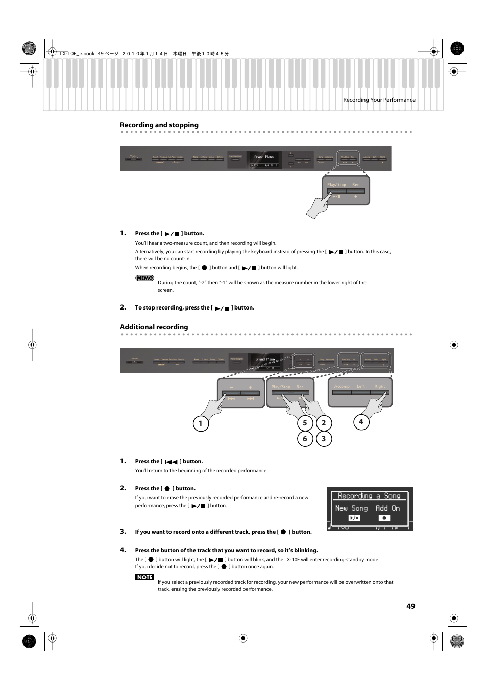 Roland Digital Piano LX-10F User Manual | Page 49 / 88
