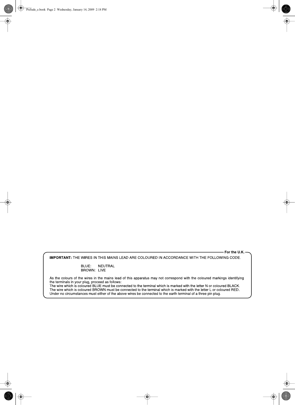 Roland Prelude User Manual | Page 2 / 112