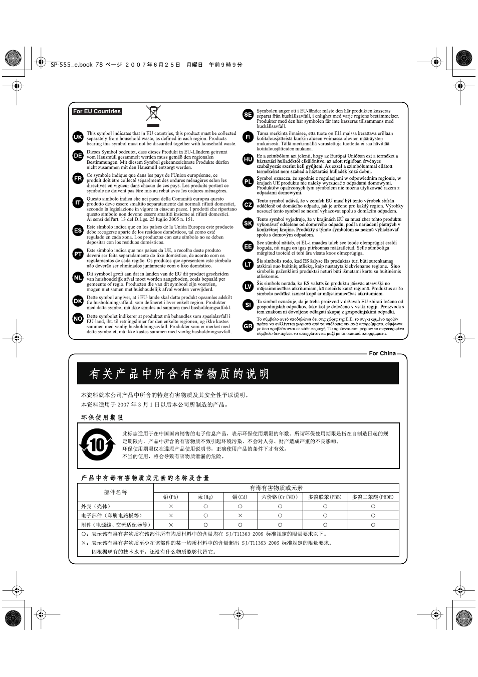 Roland SP-555 User Manual | Page 78 / 80