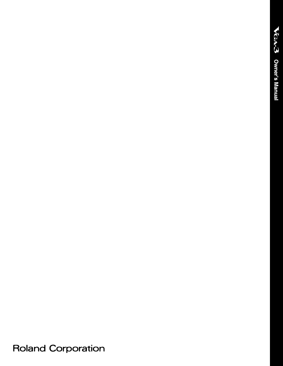 Roland VGA-3 User Manual | Page 36 / 36