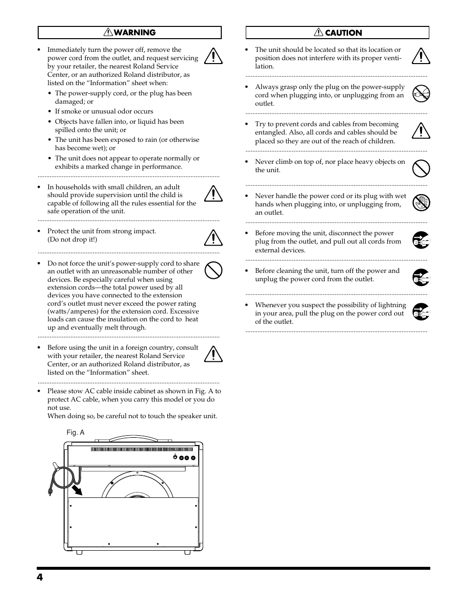 Roland VGA-3 User Manual | Page 4 / 36