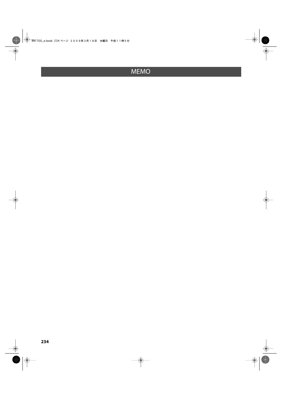 Roland RM-700 User Manual | Page 233 / 238