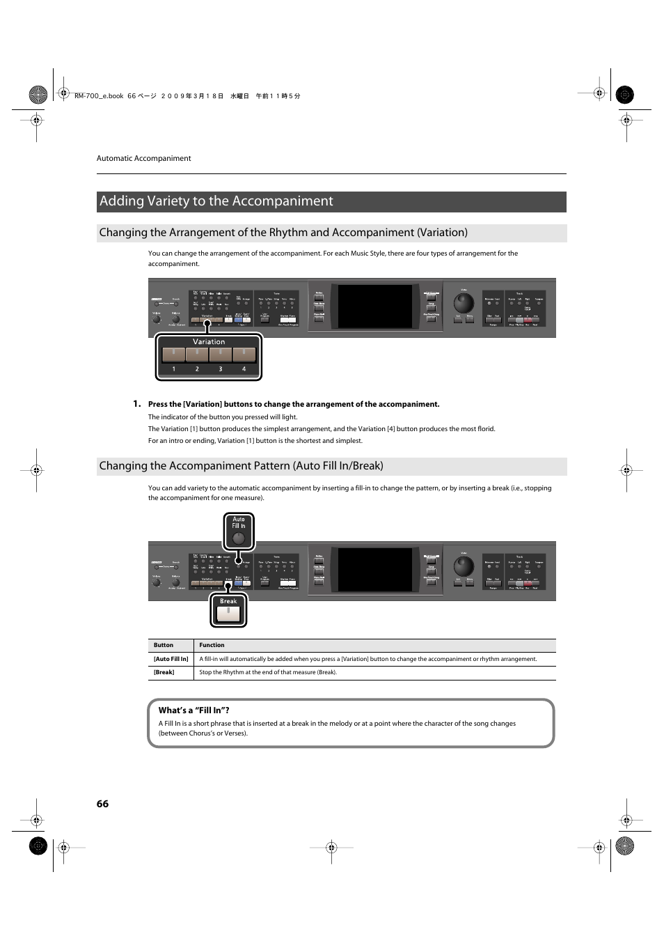 Adding variety to the accompaniment | Roland RM-700 User Manual | Page 65 / 238