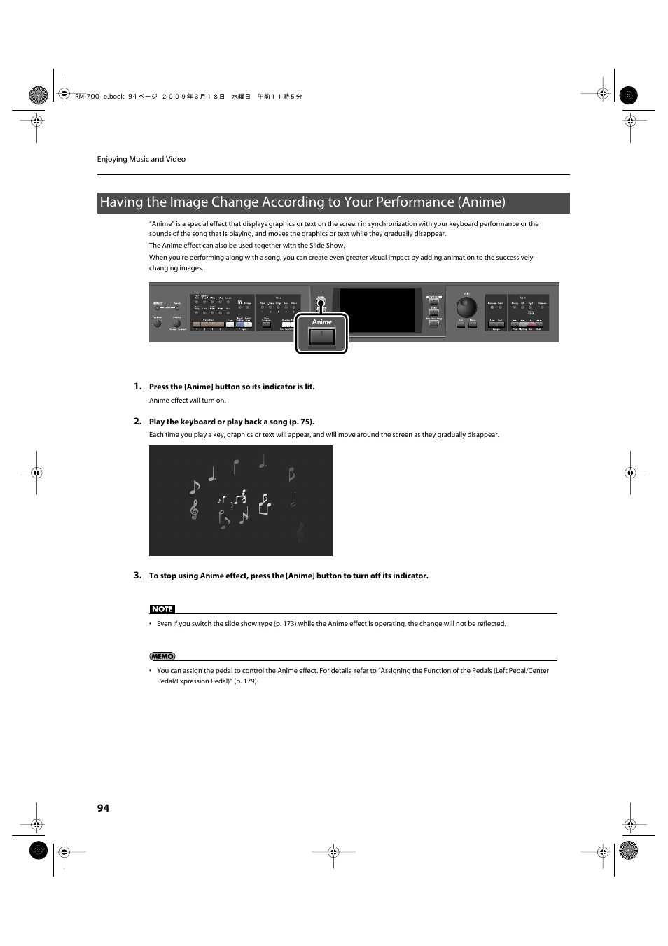 Performance (p. 94) | Roland RM-700 User Manual | Page 93 / 238