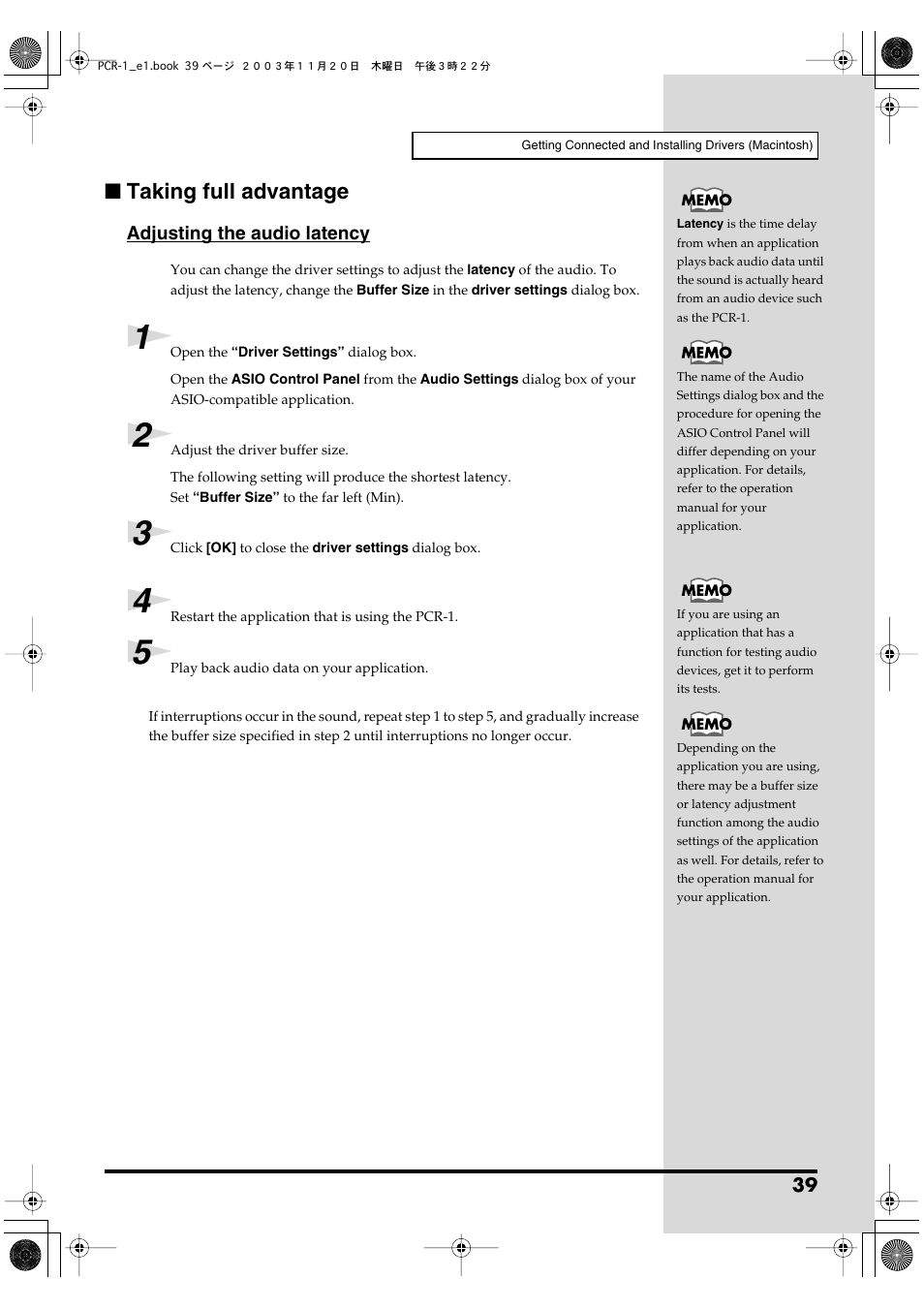 Taking full advantage | Roland PCR-1 User Manual | Page 39 / 128