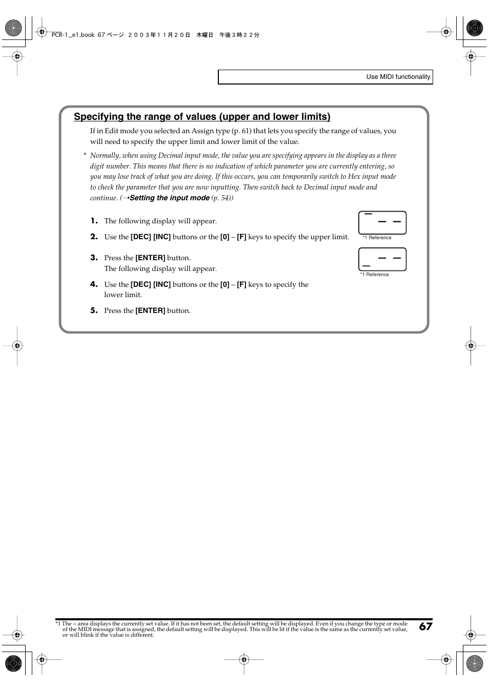 P. 67) | Roland PCR-1 User Manual | Page 67 / 128