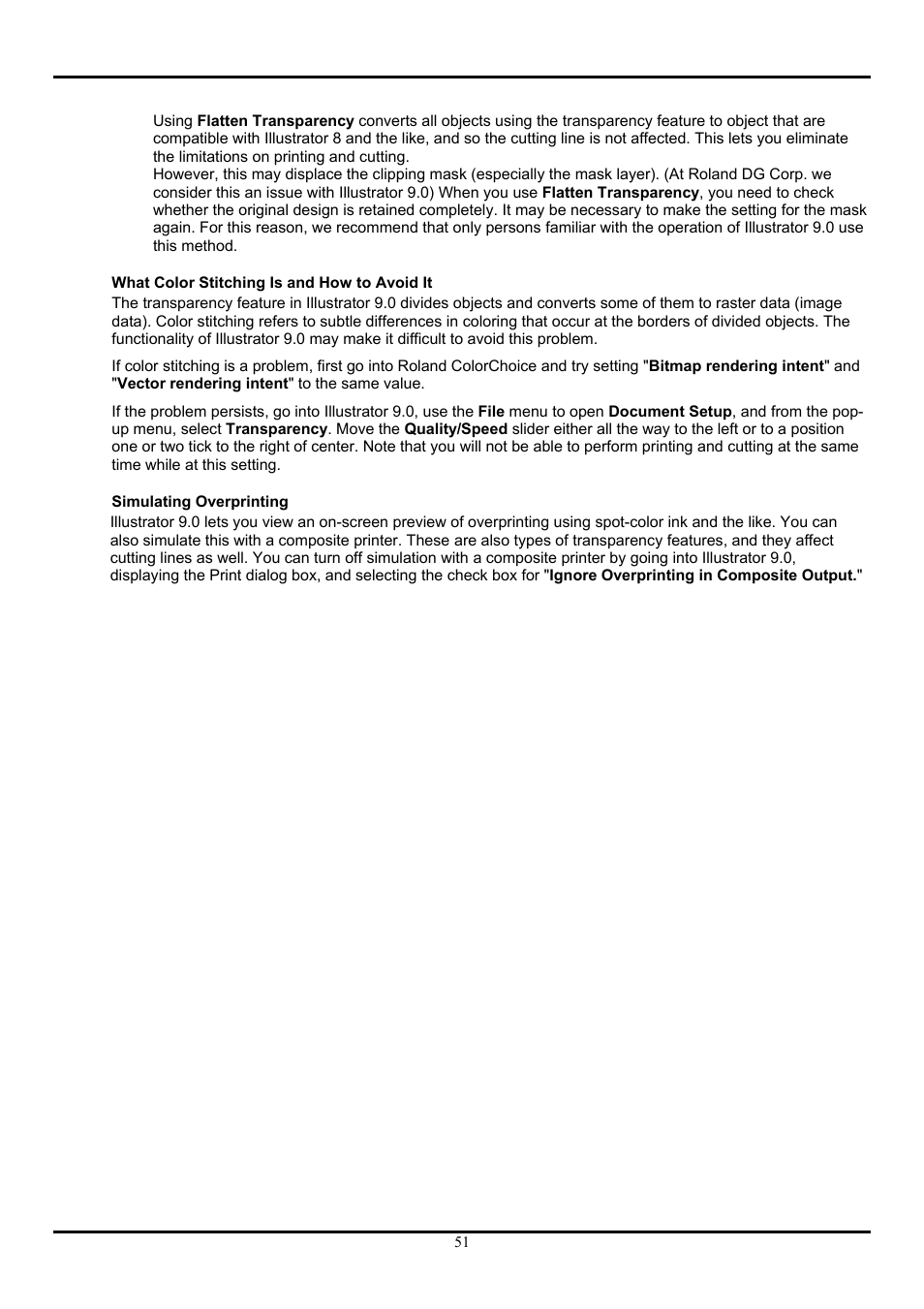 Roland ColorChoice  Ver. 4.5 User Manual | Page 51 / 52