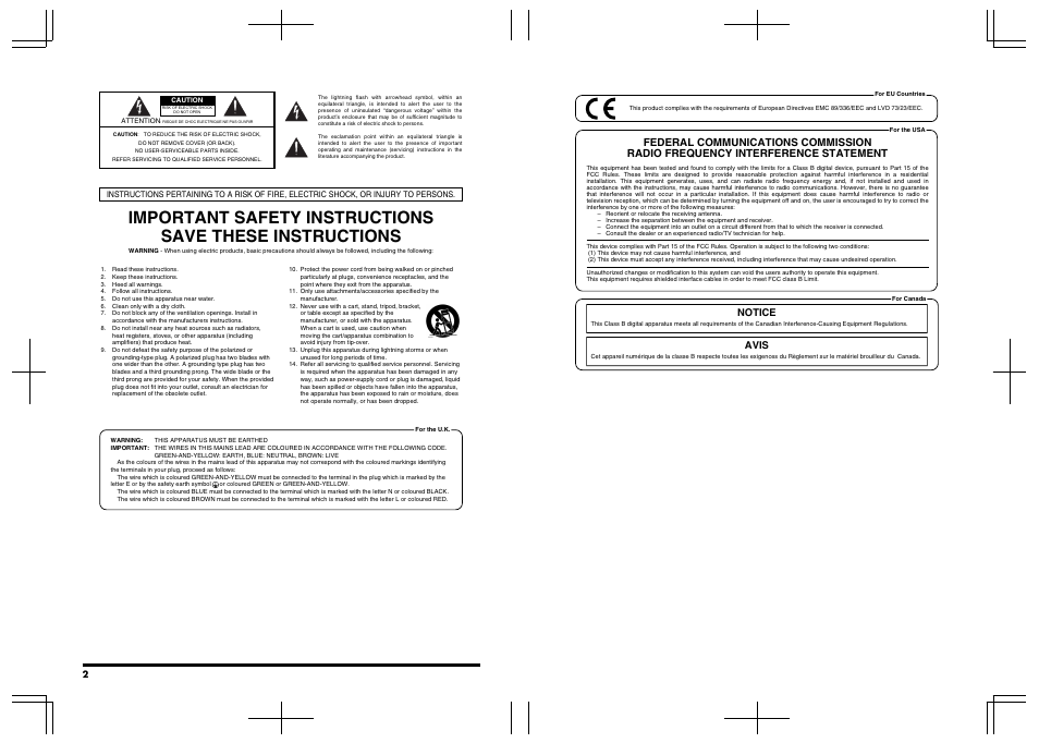 Notice avis | Roland Fantom-S User Manual | Page 2 / 228