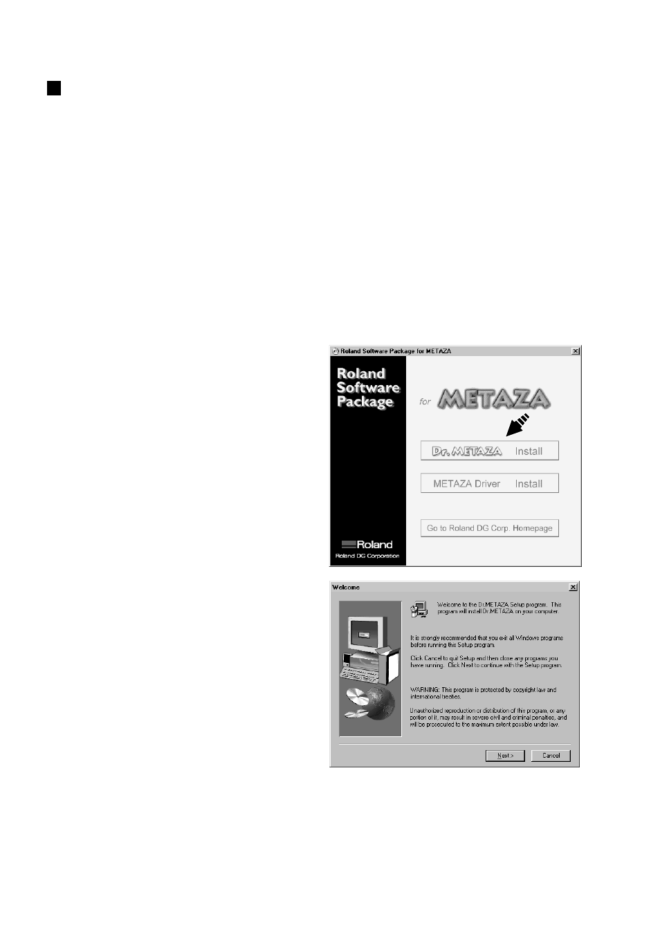 Installing dr. metaza | Roland MPX-50 User Manual | Page 14 / 55