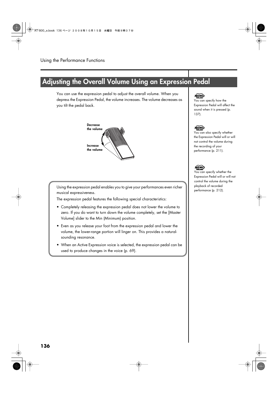 Roland AT800 User Manual | Page 136 / 292