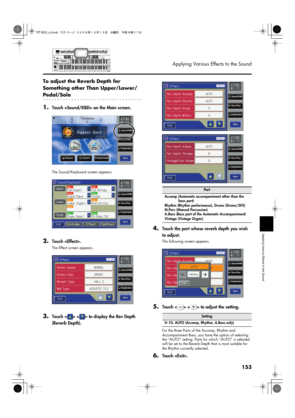 Roland AT800 User Manual | Page 153 / 292