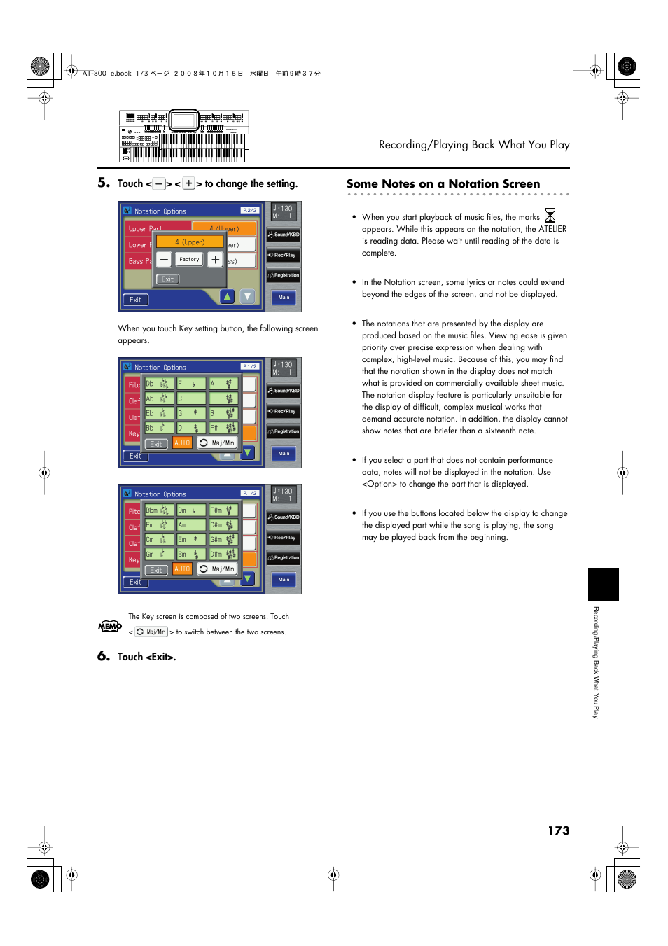 Roland AT800 User Manual | Page 173 / 292