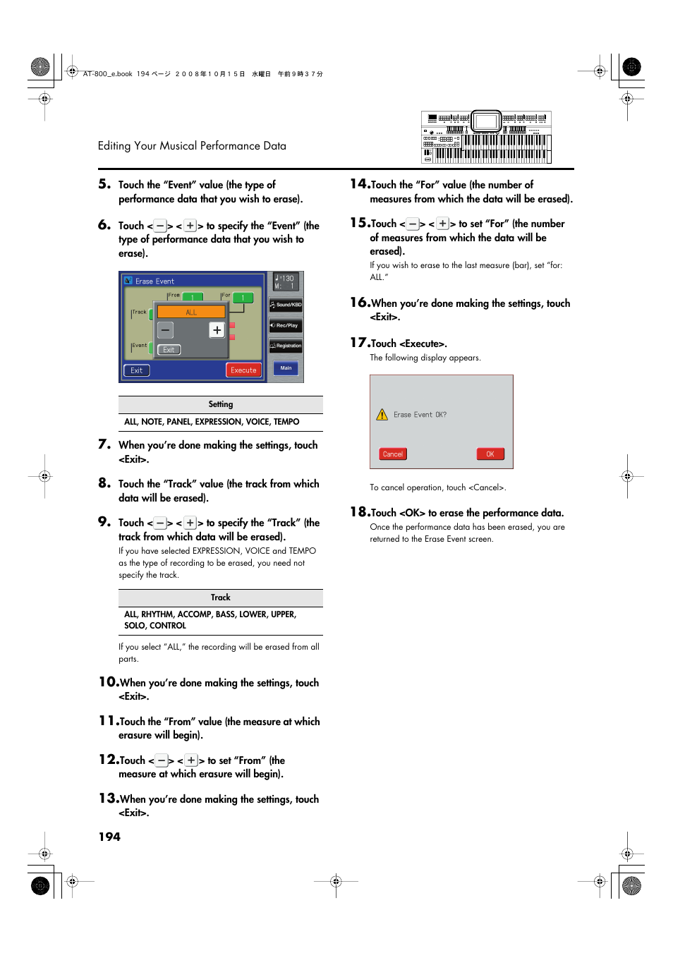 Roland AT800 User Manual | Page 194 / 292