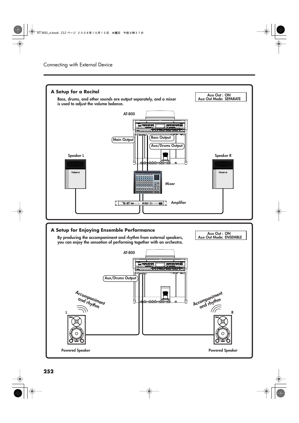 Roland AT800 User Manual | Page 252 / 292