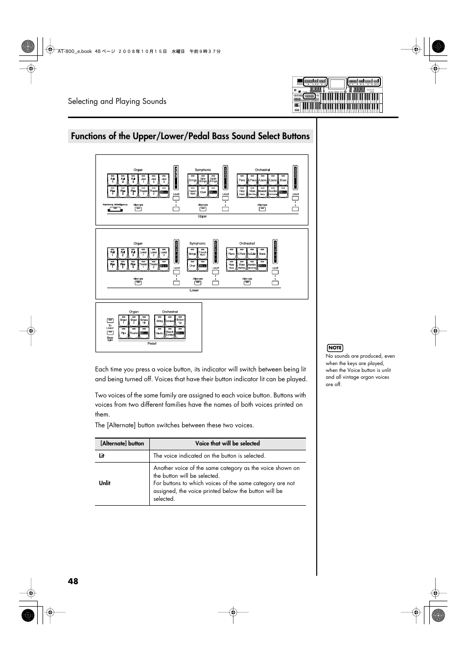 Roland AT800 User Manual | Page 48 / 292