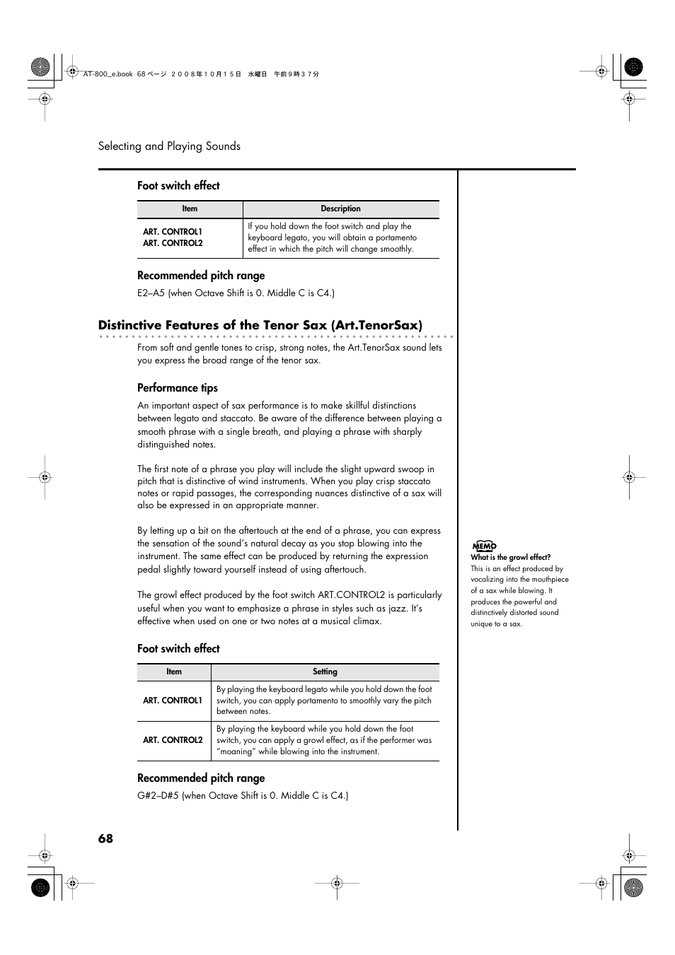 Roland AT800 User Manual | Page 68 / 292