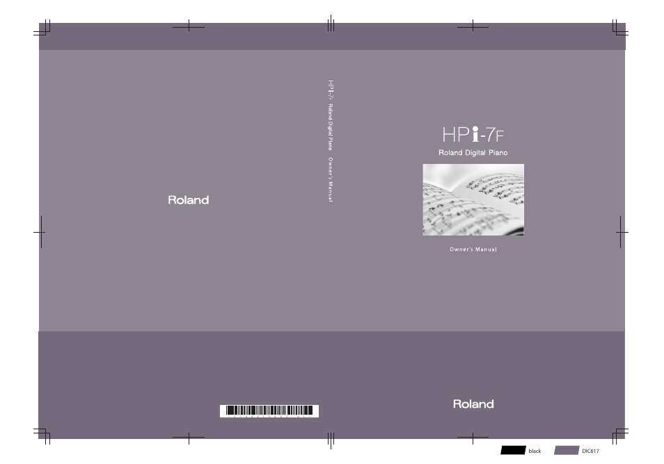 Dic617 black | Roland Digital Piano HP User Manual | Page 100 / 100