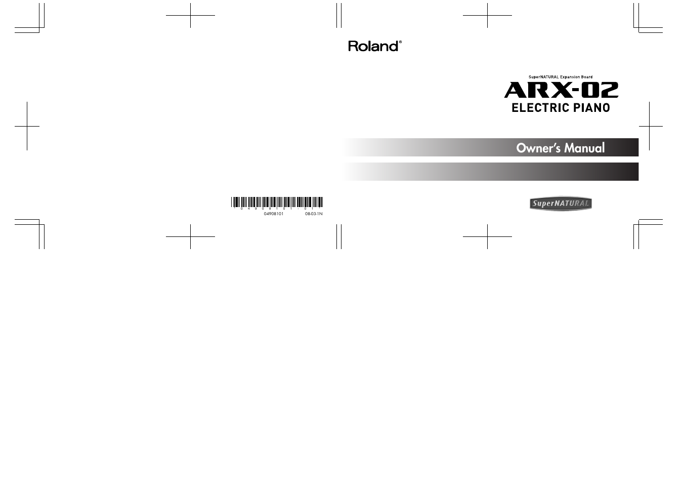 Roland fm/am radio User Manual | 84 pages