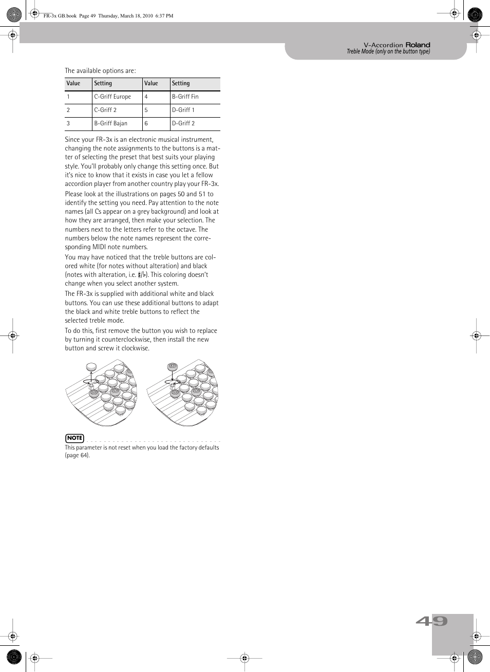 Roland FR-3x User Manual | Page 49 / 80