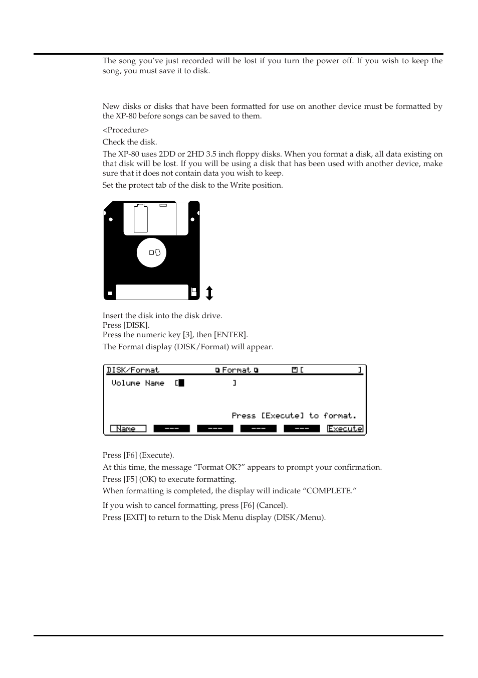 Save your new song | Roland XP-80 User Manual | Page 31 / 36