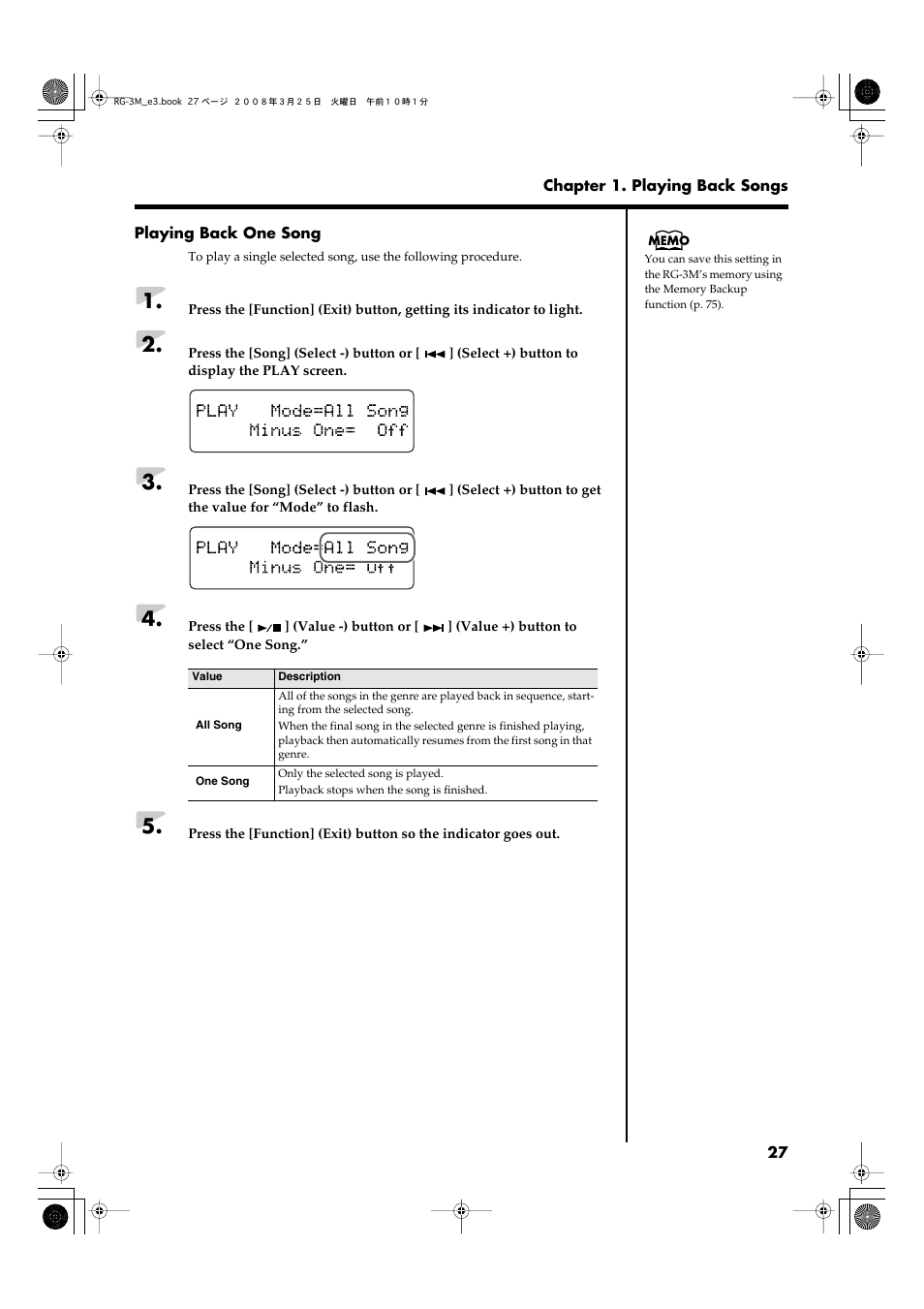 Roland RG-3M User Manual | Page 29 / 132