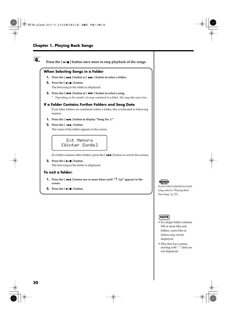 P. 30, p. 31) | Roland RG-3M User Manual | Page 32 / 132