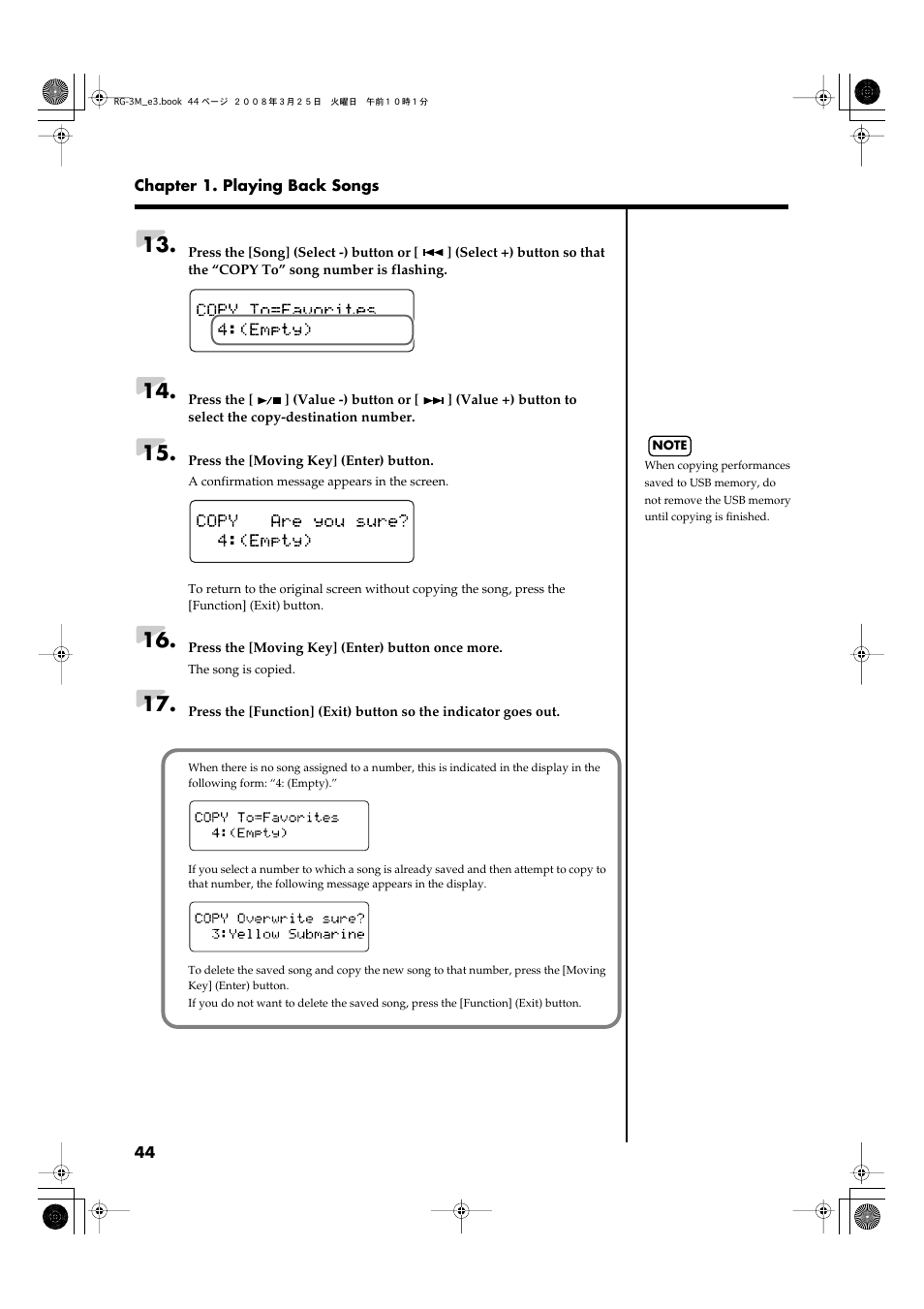 Roland RG-3M User Manual | Page 46 / 132