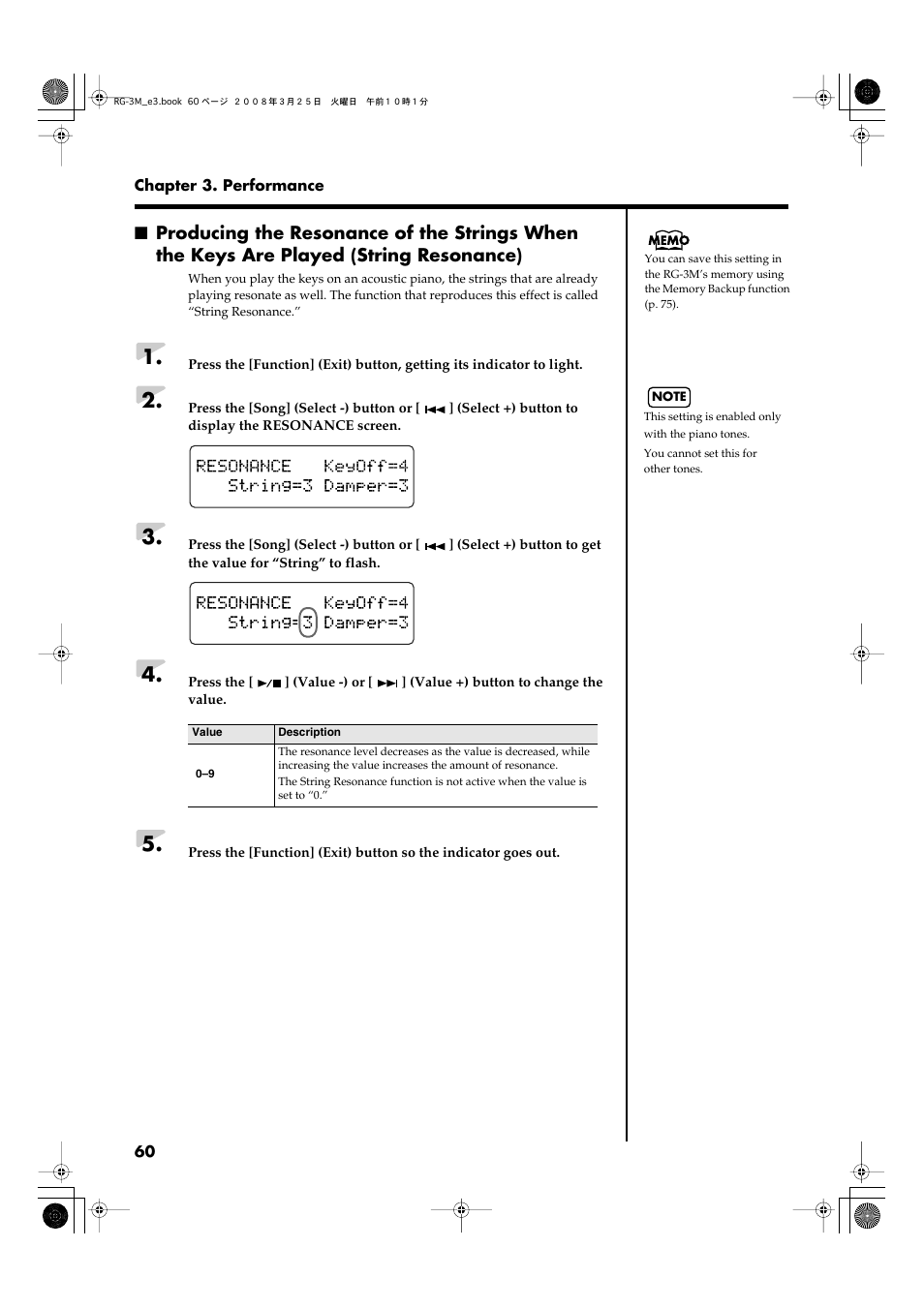 Roland RG-3M User Manual | Page 62 / 132