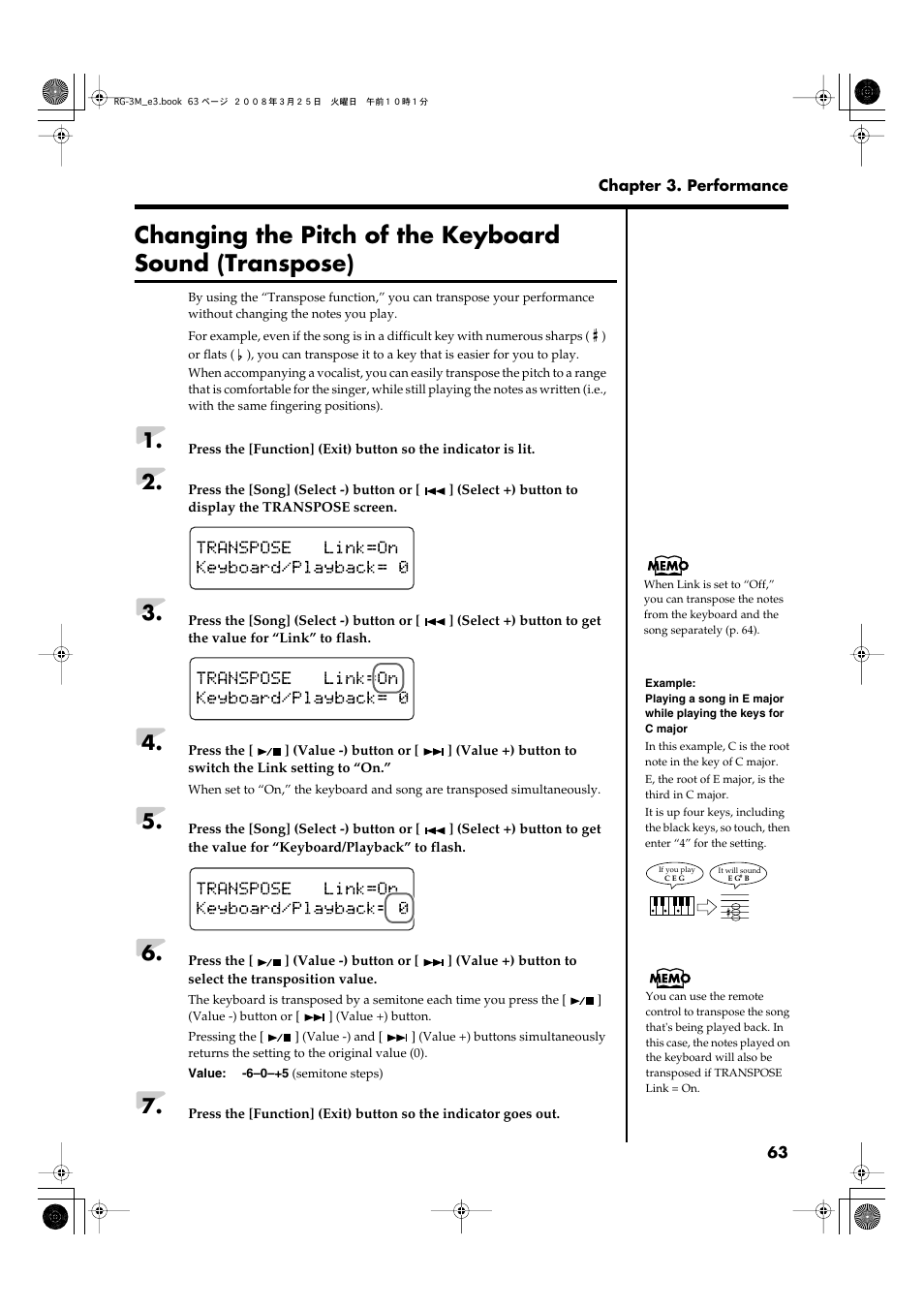 Roland RG-3M User Manual | Page 65 / 132