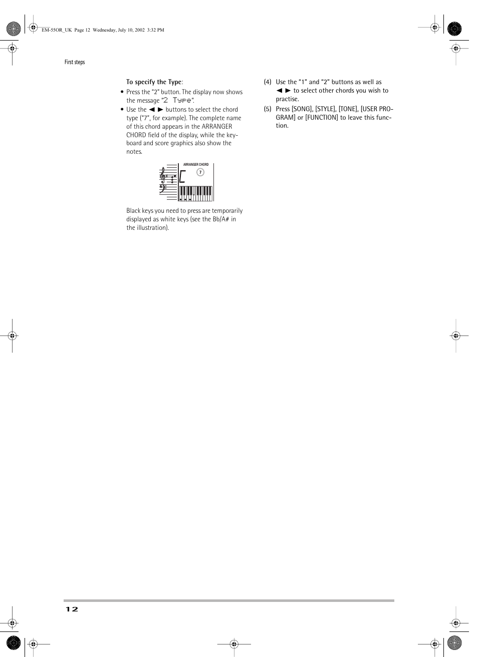 Roland EM-55 User Manual | Page 12 / 98