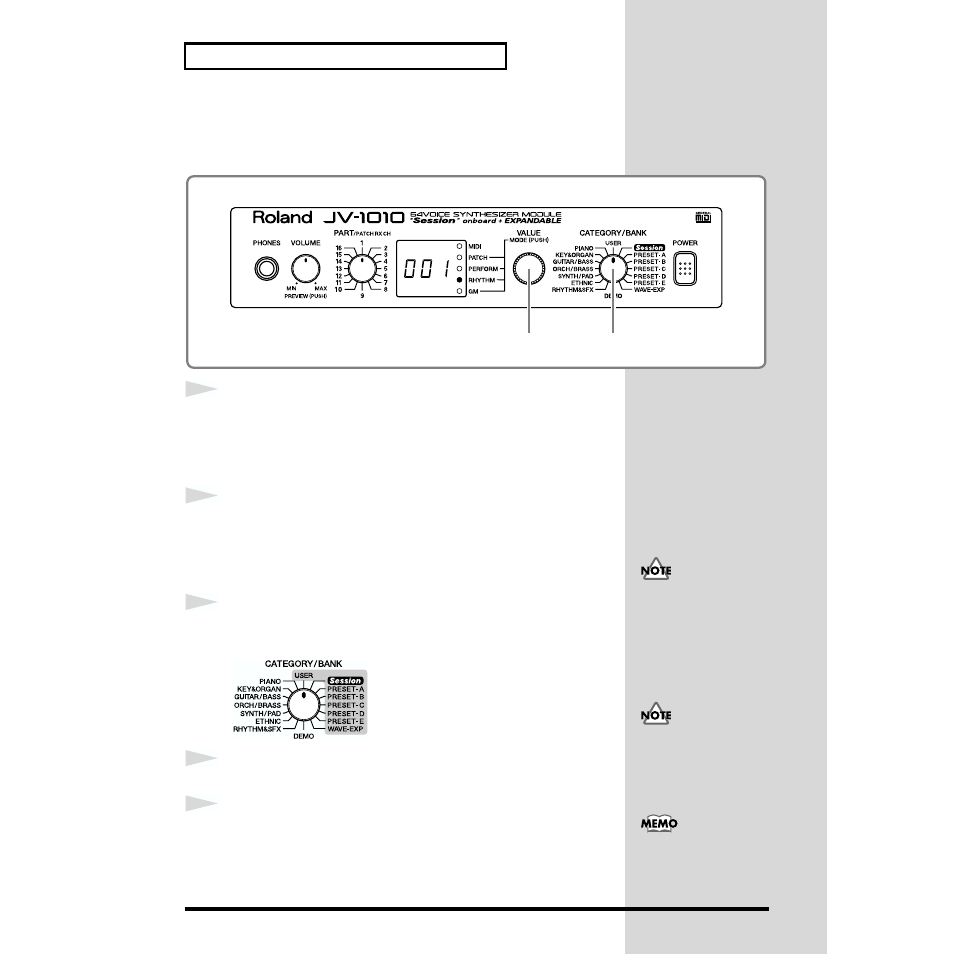 Roland JV-1010 User Manual | Page 30 / 96