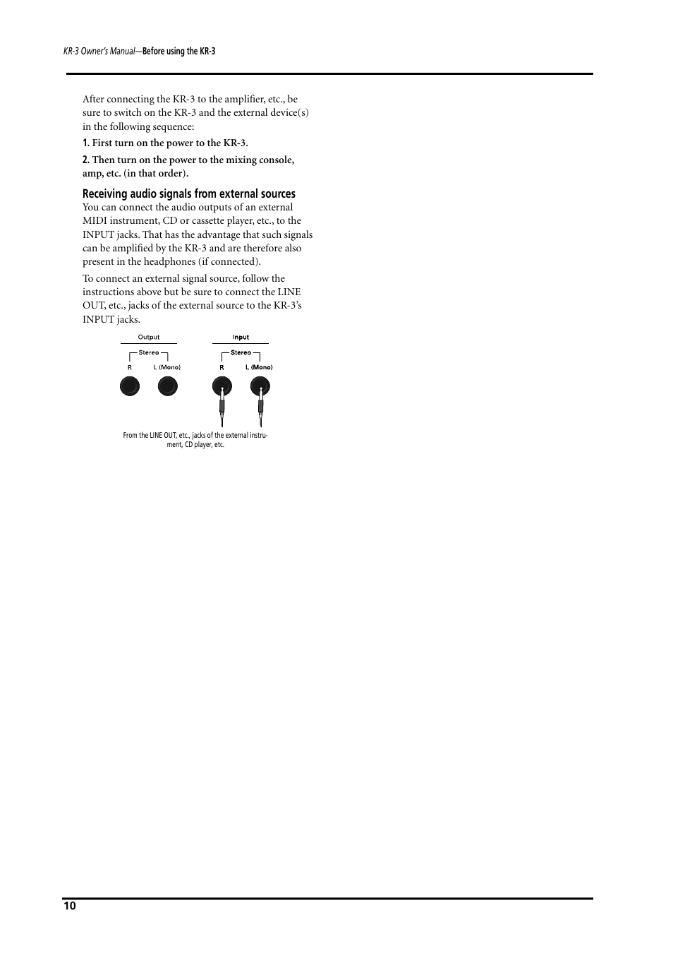 Roland KR-3 User Manual | Page 11 / 64