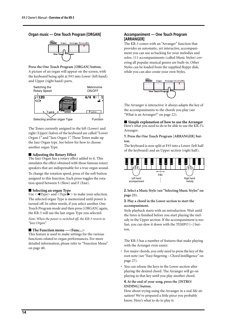 Roland KR-3 User Manual | Page 15 / 64